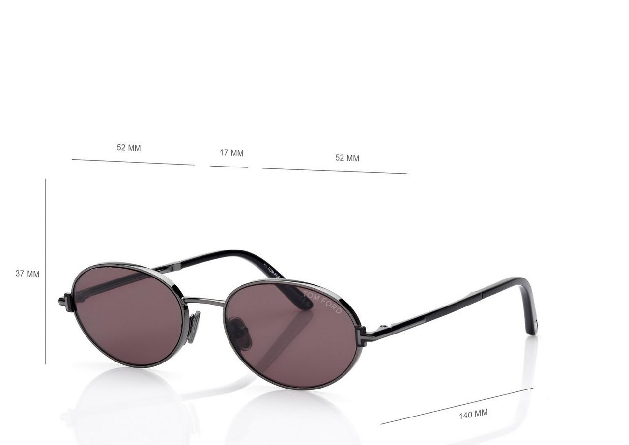 TOM FORD  GUNMETAL GINA-02 SUNGLASSES