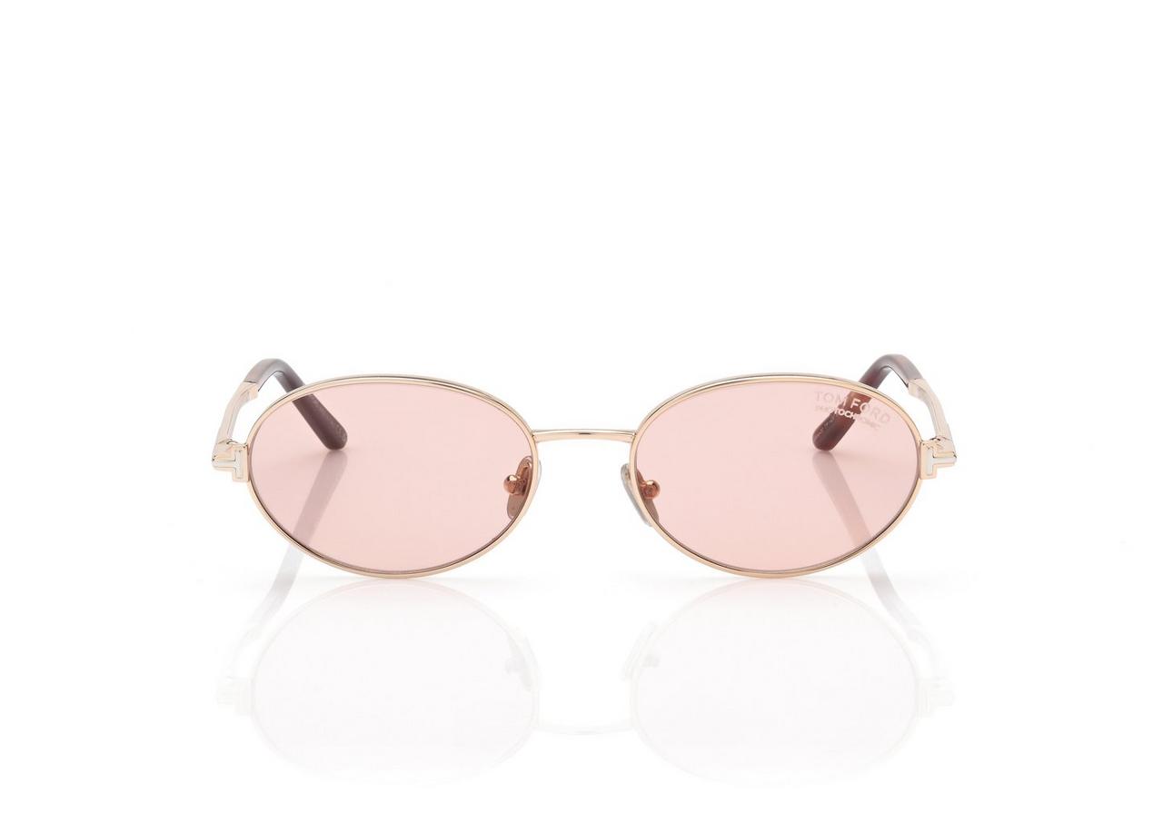 TOM FORD  ROSE GOLD GINA-02 SUNGLASSES