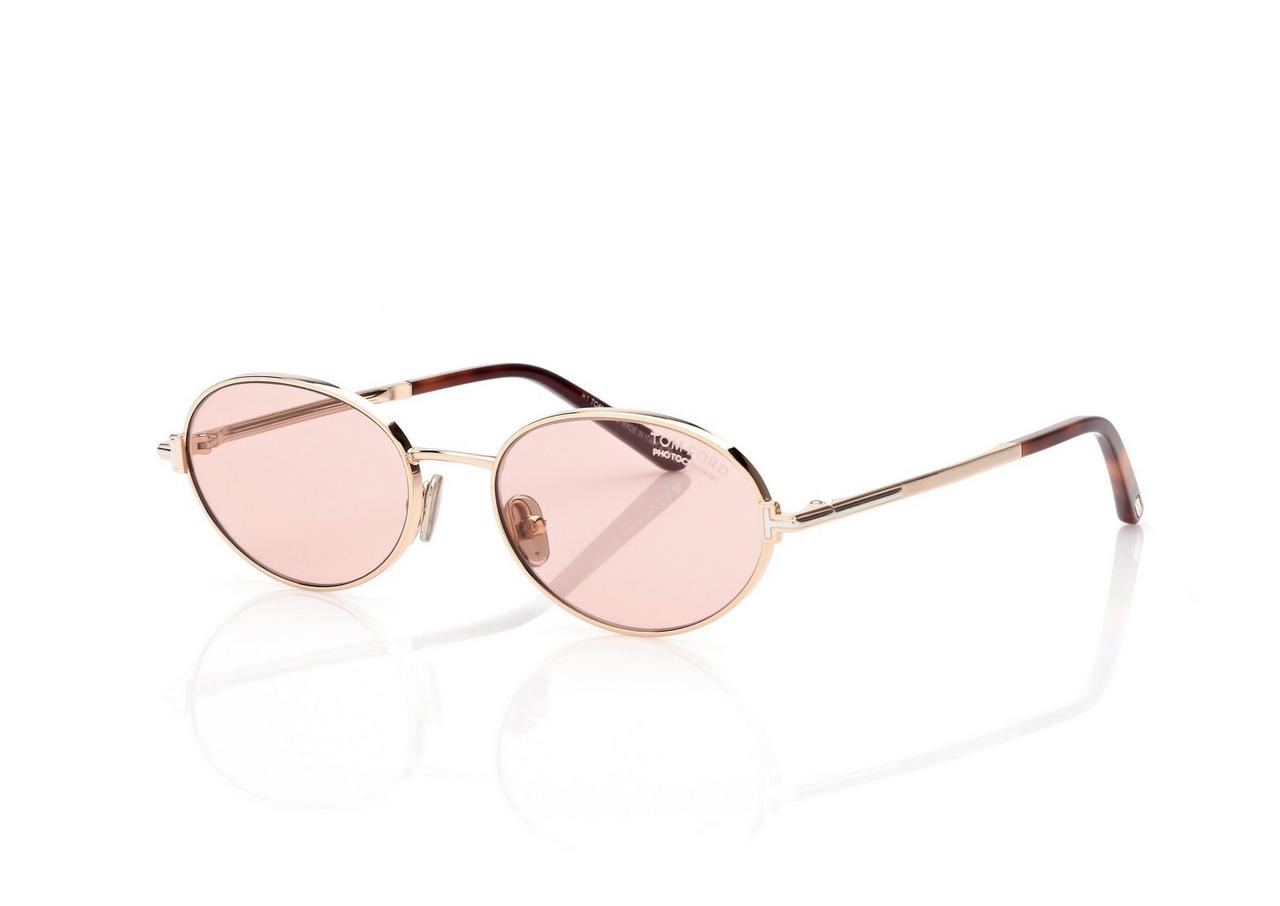 TOM FORD  ROSE GOLD GINA-02 SUNGLASSES