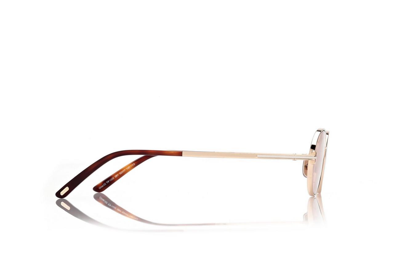 TOM FORD  ROSE GOLD GINA-02 SUNGLASSES