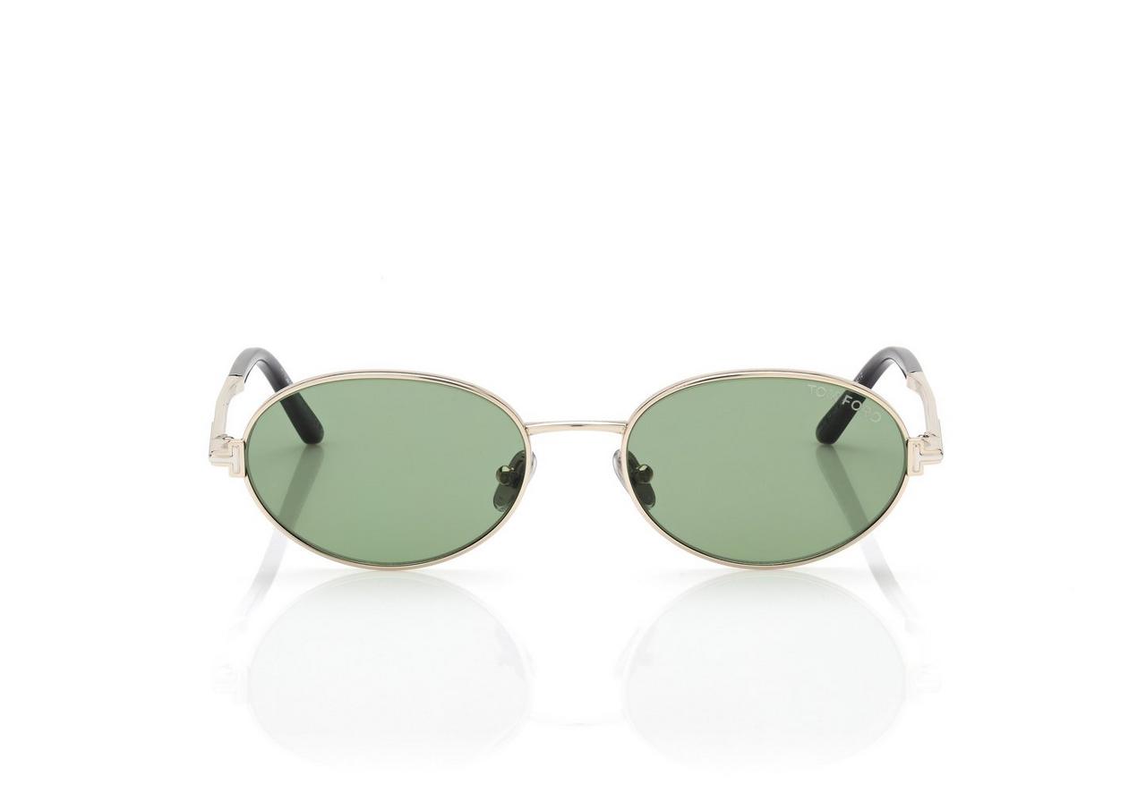 TOM FORD  GOLD/GREEN GINA-02 SUNGLASSES