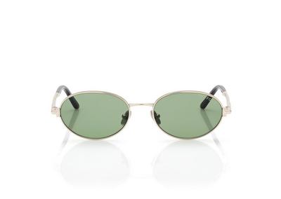 TOM FORD  GOLD/GREEN GINA-02 SUNGLASSES