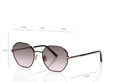 TOM FORD  BLACK FRANCESCA-02 SUNGLASSES