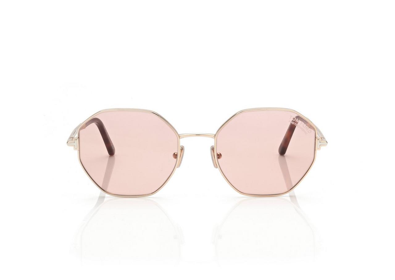 TOM FORD  ROSE GOLD FRANCESCA-02 SUNGLASSES