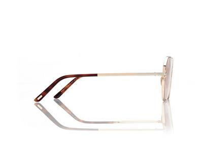 TOM FORD  ROSE GOLD FRANCESCA-02 SUNGLASSES