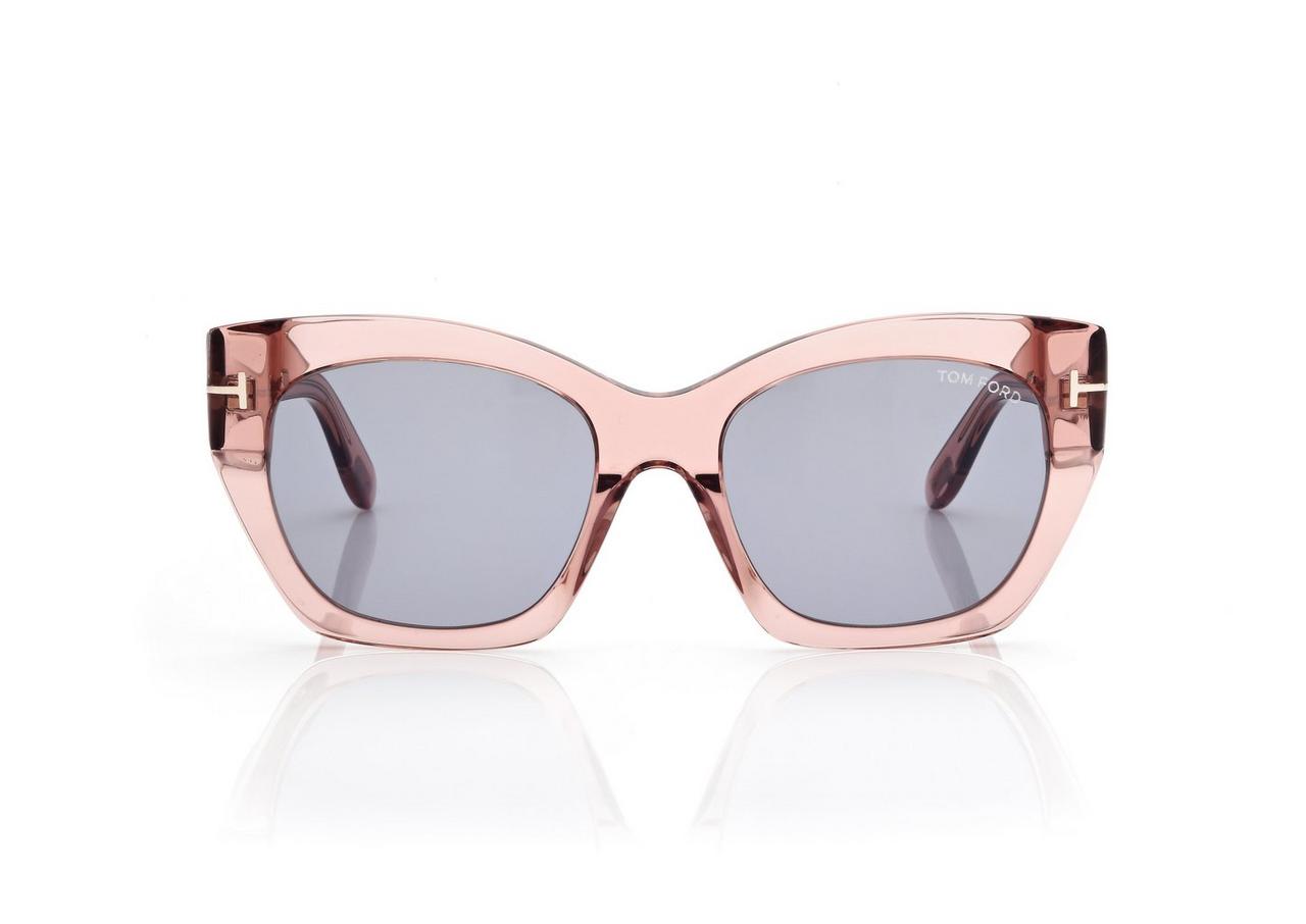TOM FORD OM shiny pink / smoke JONI SUNGLASSES
