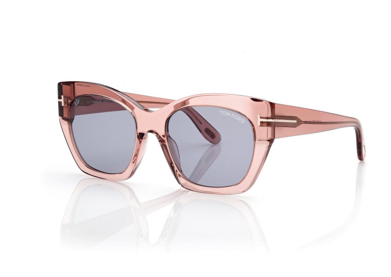 TOM FORD OM shiny pink / smoke JONI SUNGLASSES