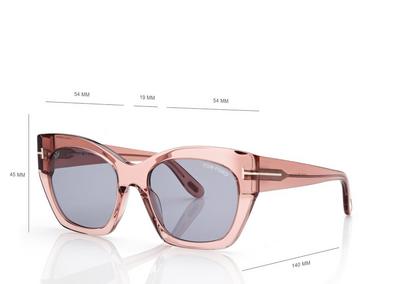 TOM FORD OM shiny pink / smoke JONI SUNGLASSES