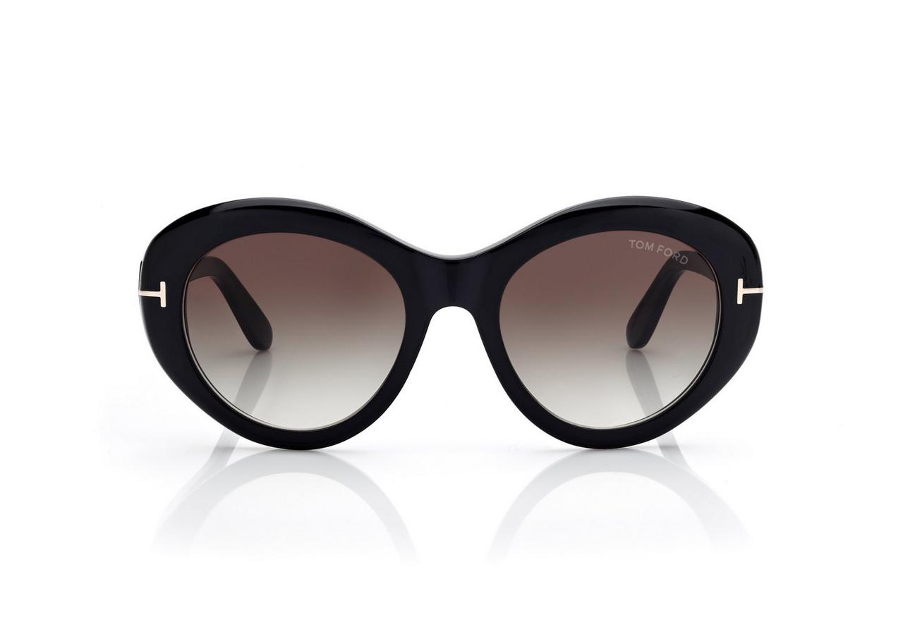 TOM FORD OM BLACK ELODIE SUNGLASSES