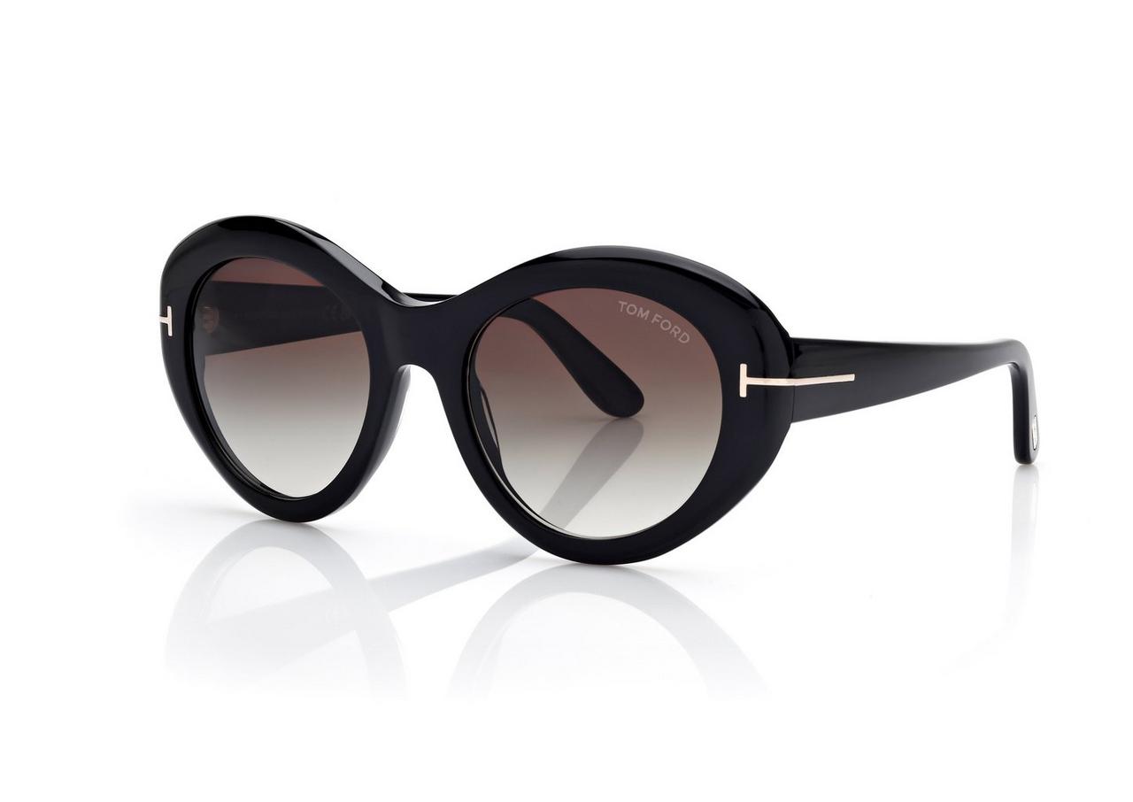 TOM FORD OM BLACK ELODIE SUNGLASSES