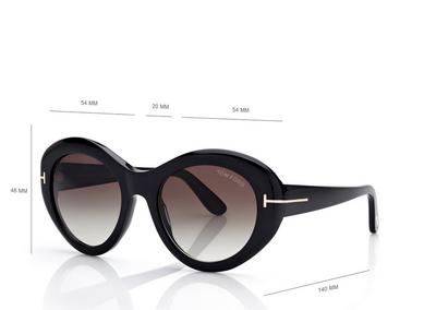TOM FORD OM BLACK ELODIE SUNGLASSES