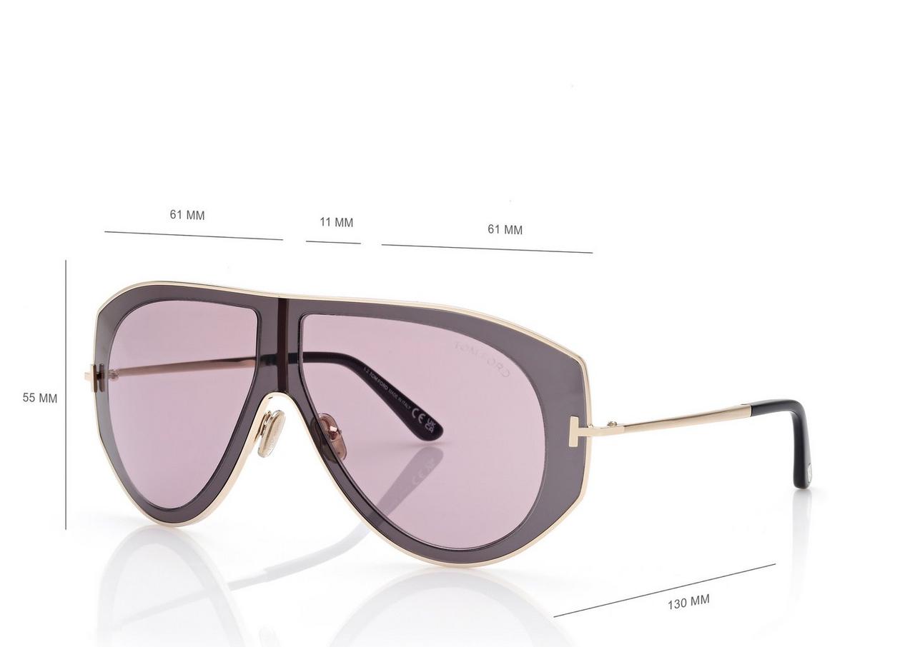 TOM FORD  GREY/OTHER / SMOKE LUNETTES DE SOLEIL CADE-02