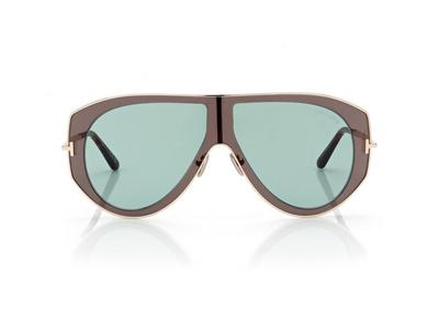 TOM FORD  GREY / OTHER / GREEN CADE-02 SUNGLASSES
