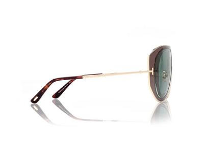 TOM FORD  GREY / OTHER / GREEN CADE-02 SUNGLASSES