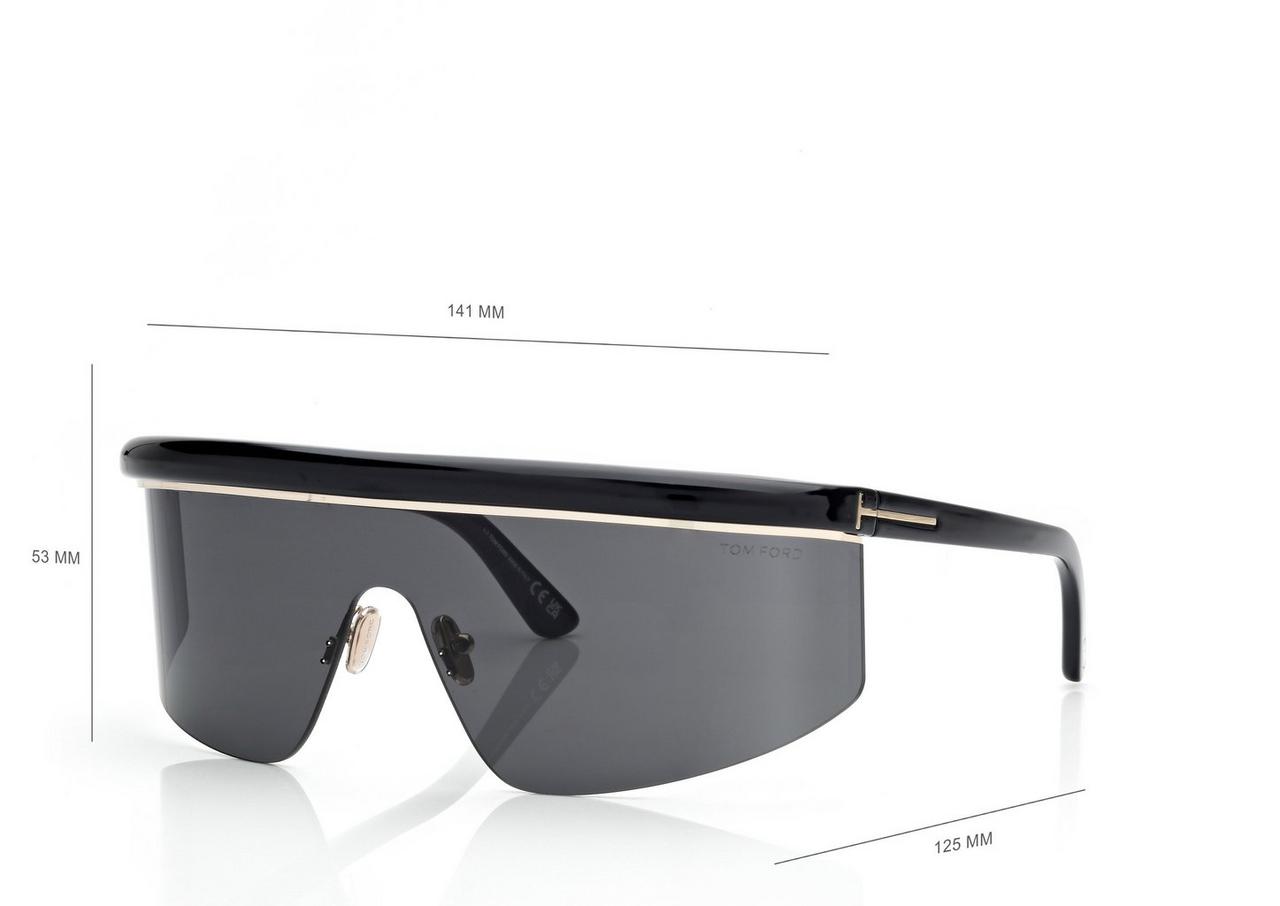 TOM FORD  BLACK WEST-02 SUNGLASSES