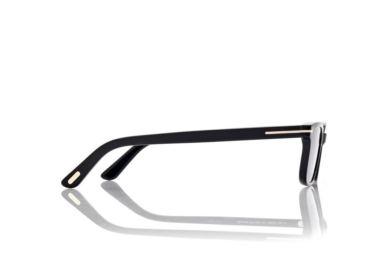 TOM FORD  SHINY BLACK + VIOLET SCOUT-02 SUNGLASSES