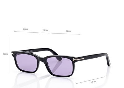 TOM FORD  SHINY BLACK + VIOLET SCOUT-02 SUNGLASSES