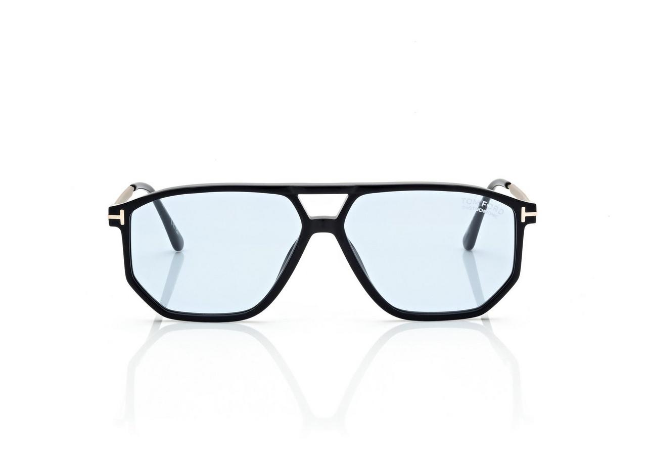 TOM FORD  BLACK/BLUE BILLIE-02 SUNGLASSES