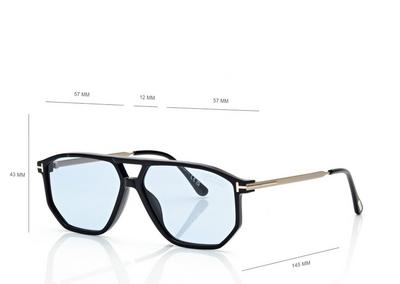 TOM FORD  BLACK/BLUE BILLIE-02 SUNGLASSES