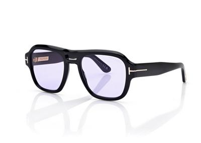 TOM FORD  SHINY BLACK + VIOLET MASON-02 SUNGLASSES