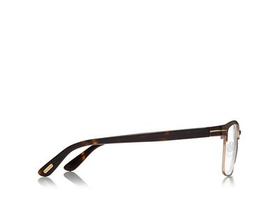 TOM FORD Metal BROWN SQUARE METAL OPTICAL FRAME
