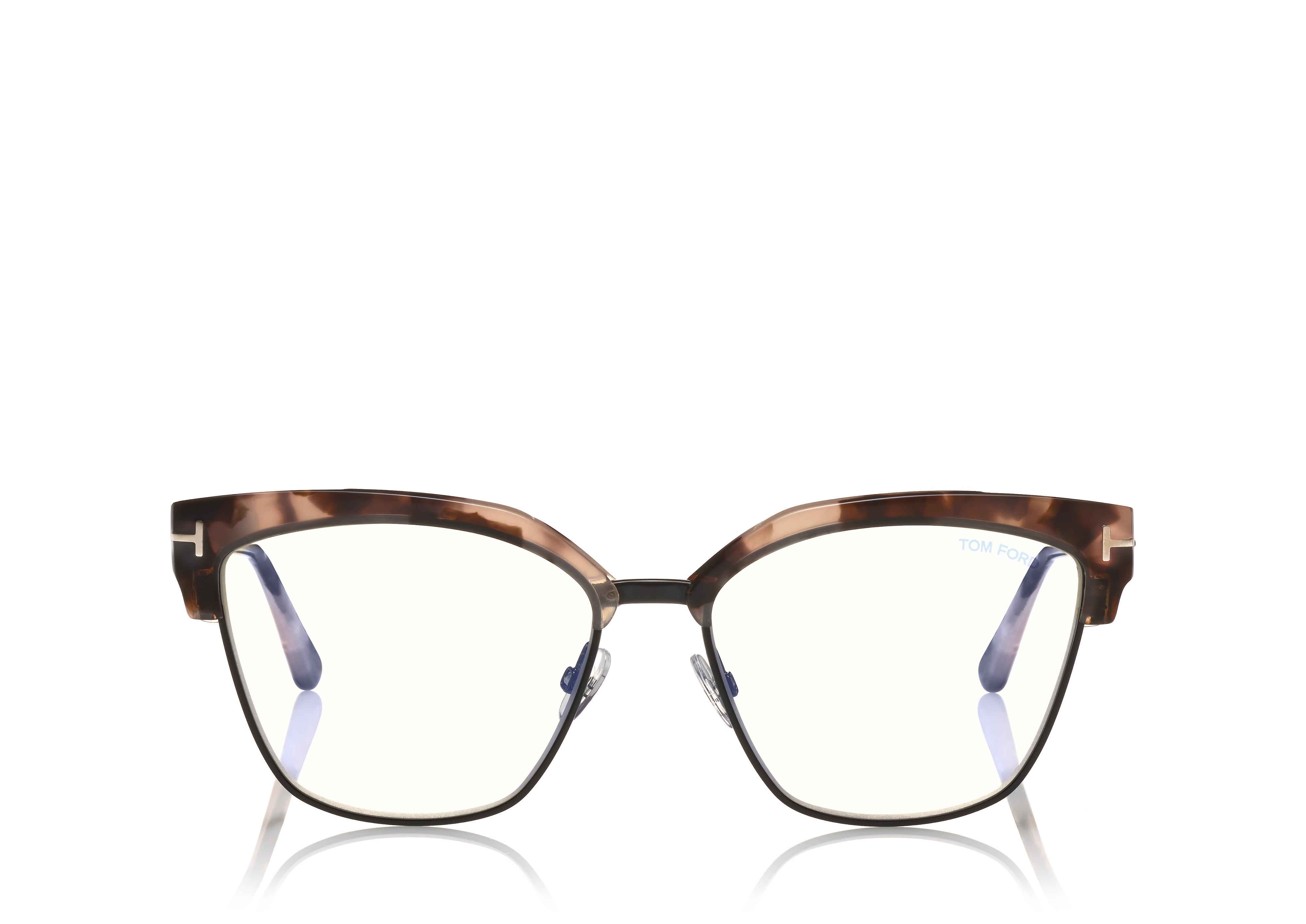 BLUE BLOCK METAL CAT EYE OPTICALS