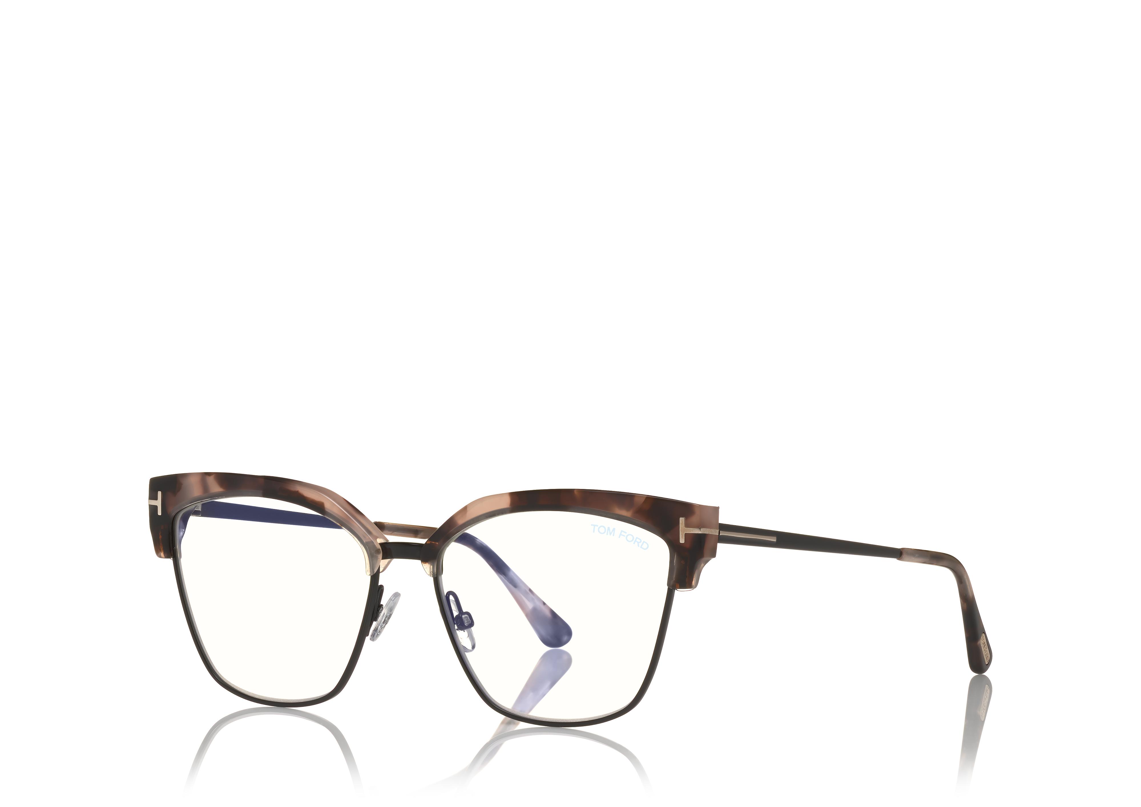 BLUE BLOCK METAL CAT EYE OPTICALS