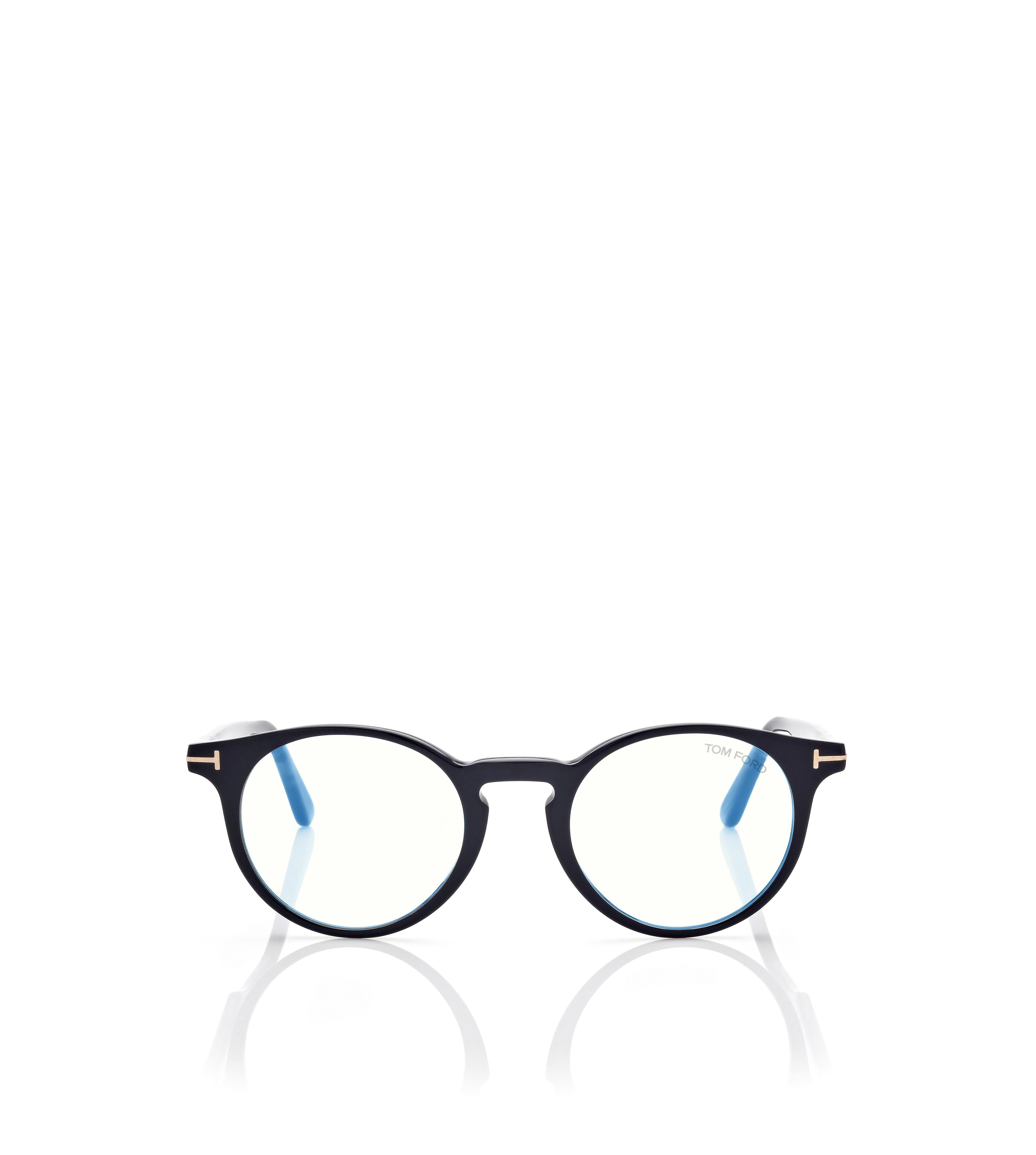 BLUE BLOCK ROUND OPTICALS