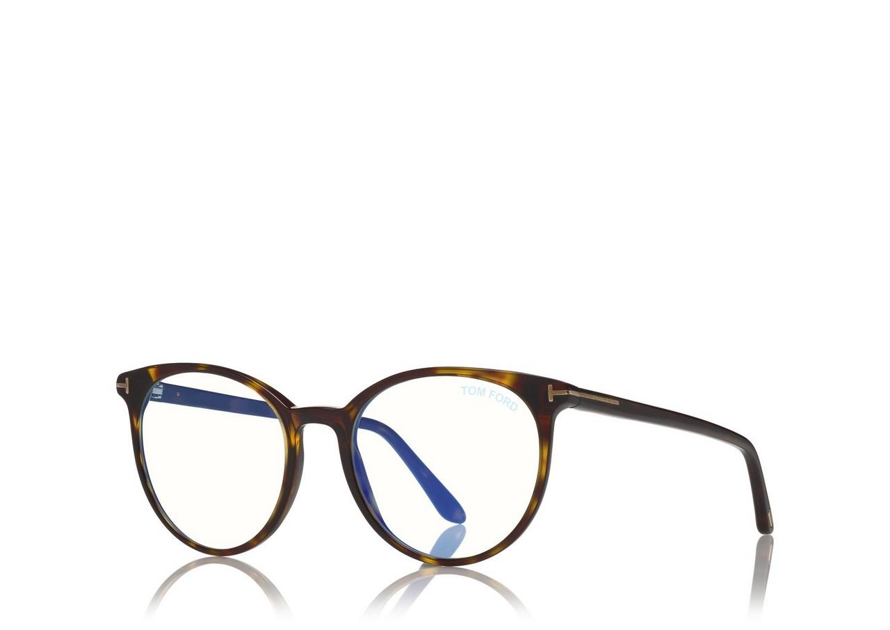 Blue block hot sale round opticals