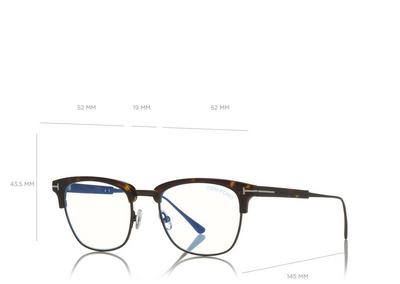 BLUE BLOCK BROWLINE OPTICALS image number 3