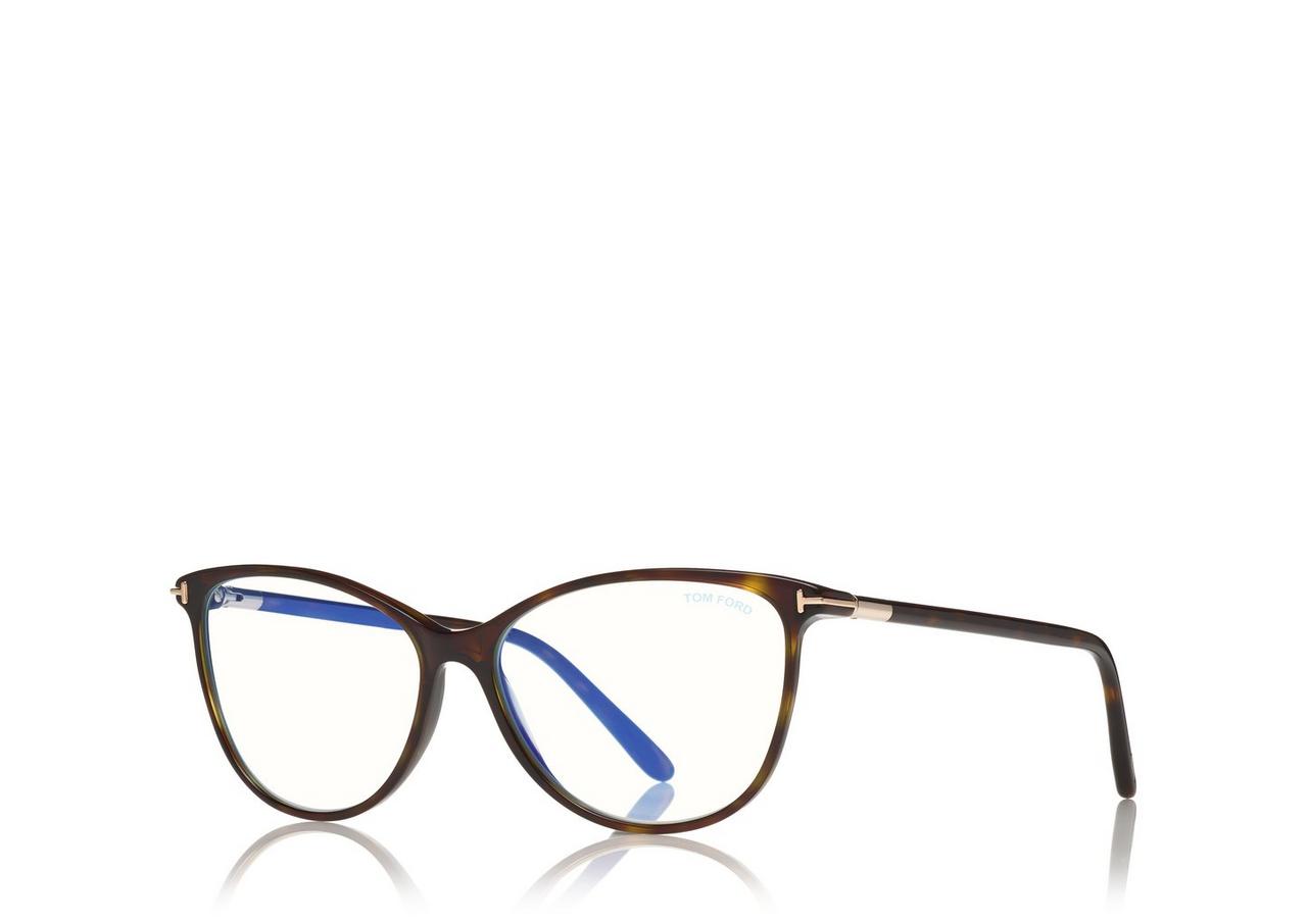 Tom ford blue block soft best sale round opticals