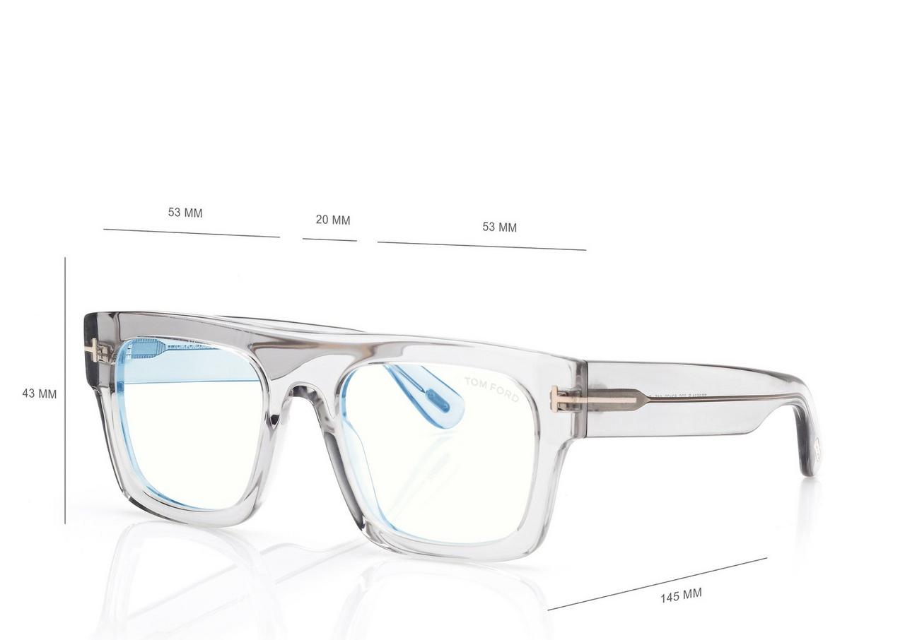 TOM FORD OM GREY BLUE BLOCK FAUSTO OPTICALS
