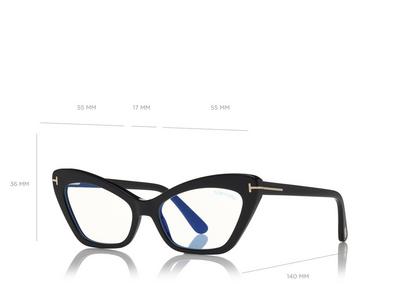 DOUBLE CLIP ON BLUE BLOCK CAT EYE OPTICALS image number 3