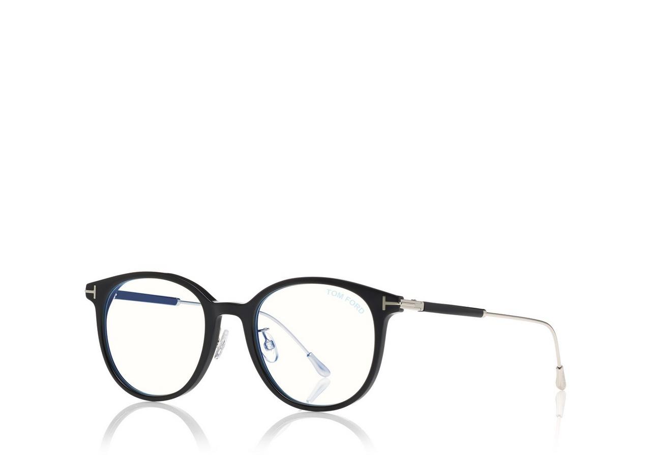 BLUE BLOCK SOFT ROUND OPTICALS image number 1