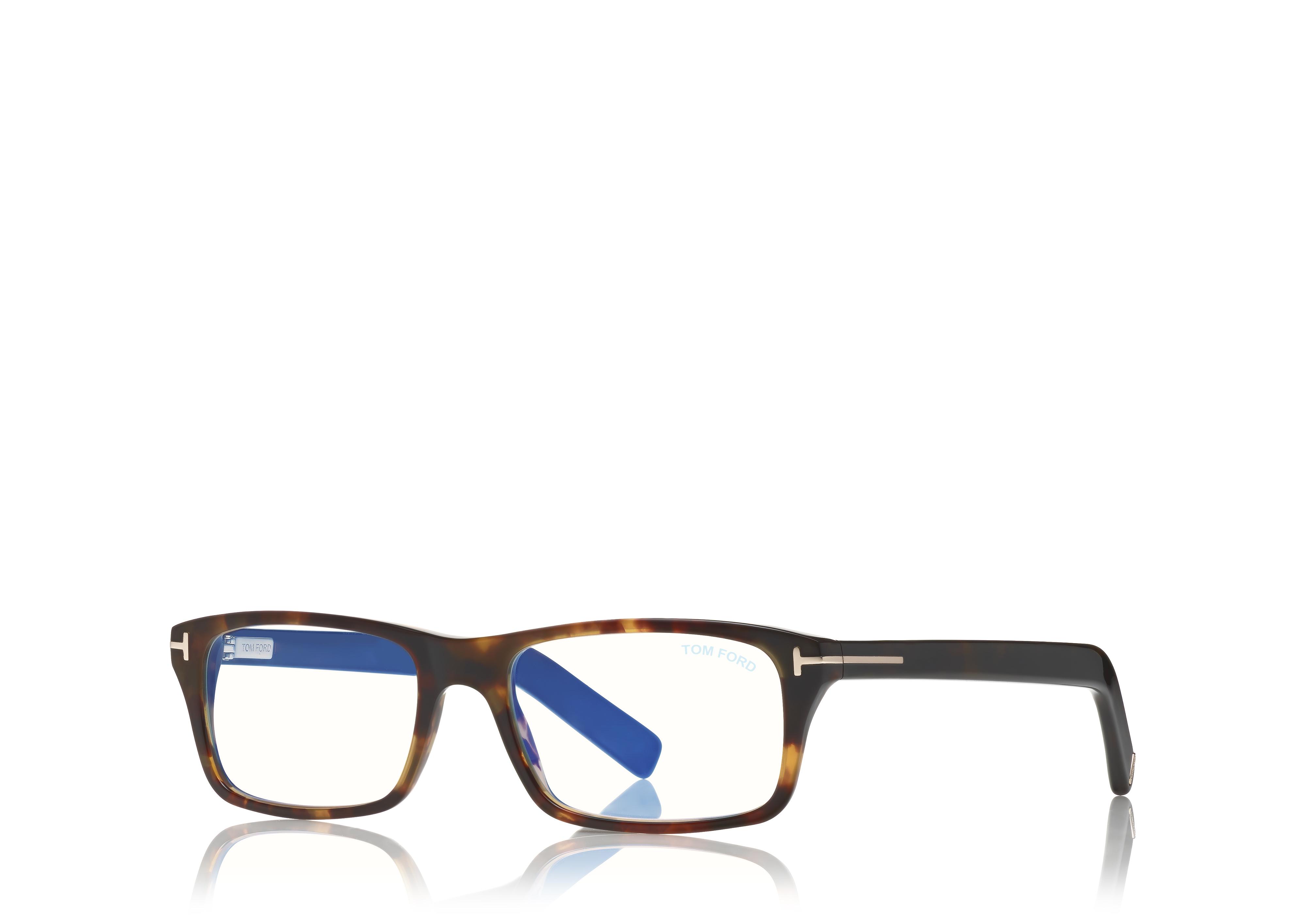 Tom ford blue discount block rectangular opticals