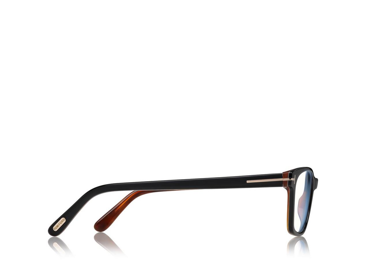 BLUE BLOCK CLASSICAL RECTANGULAR OPTICALS | Tom Ford Fashion