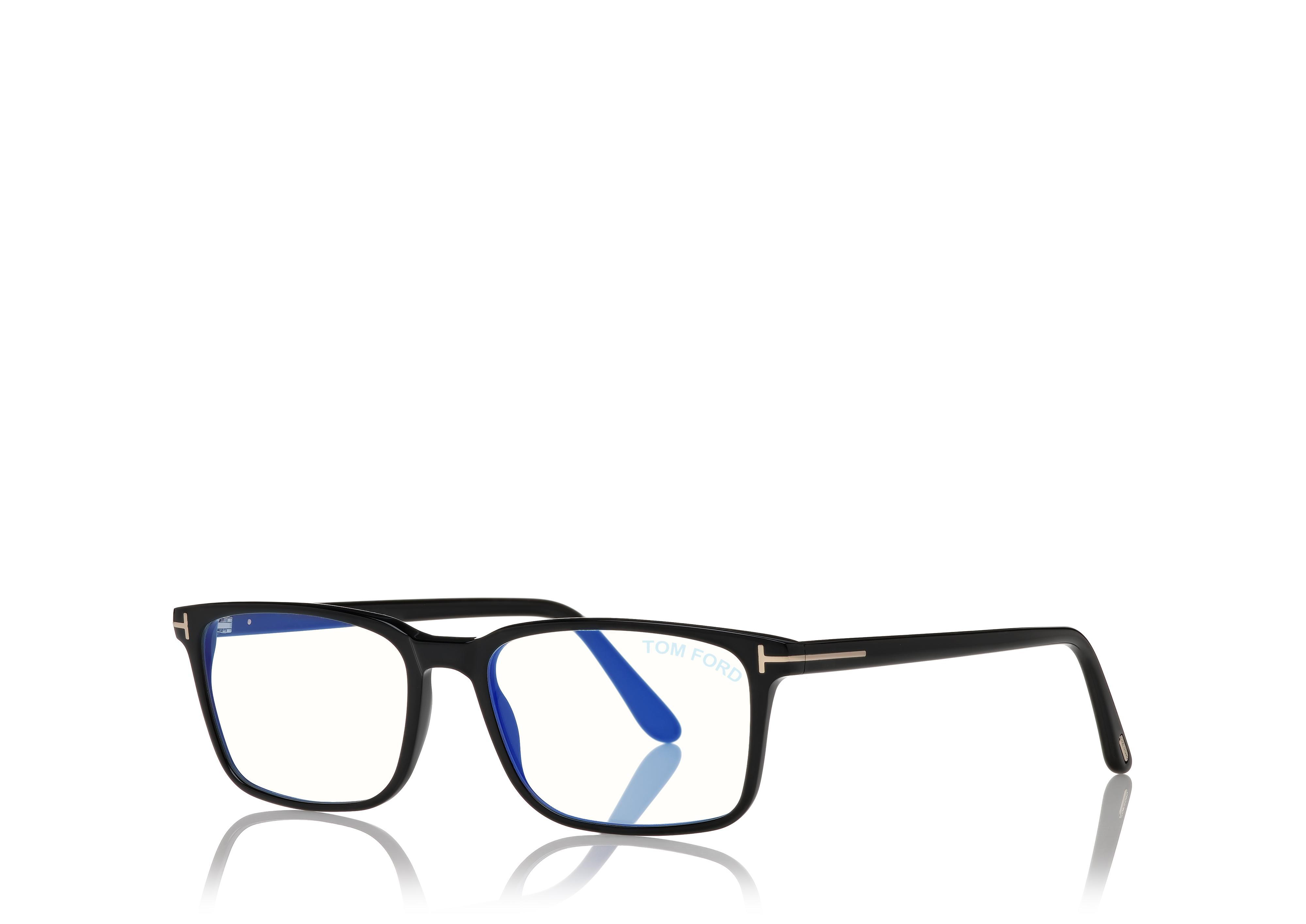 BLUE BLOCK RECTANGULAR OPTICALS | TOM FORD Fashion
