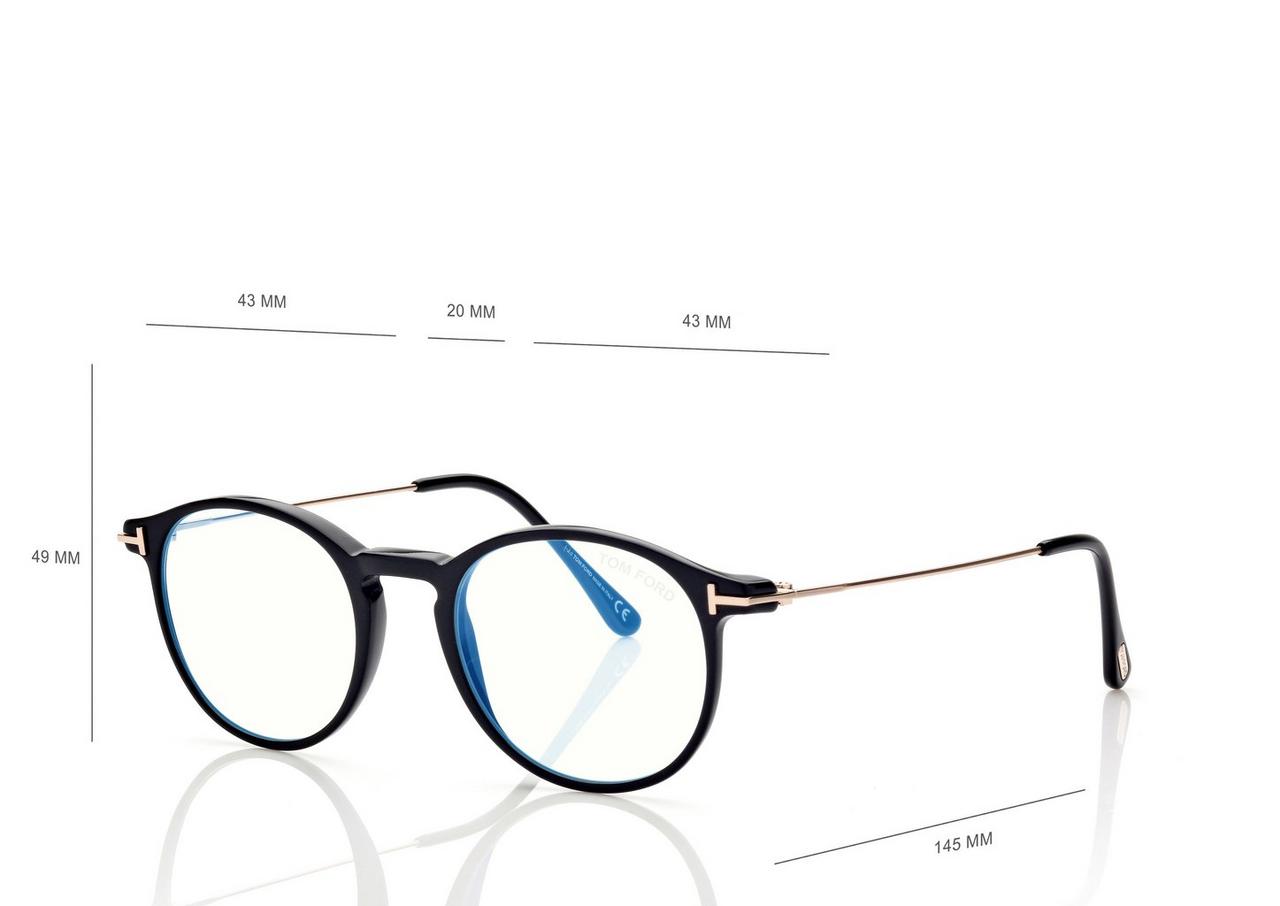 本命ギフト TOM FORD OPTICAL BLOCK BLUE SHAPE ROUND サングラス