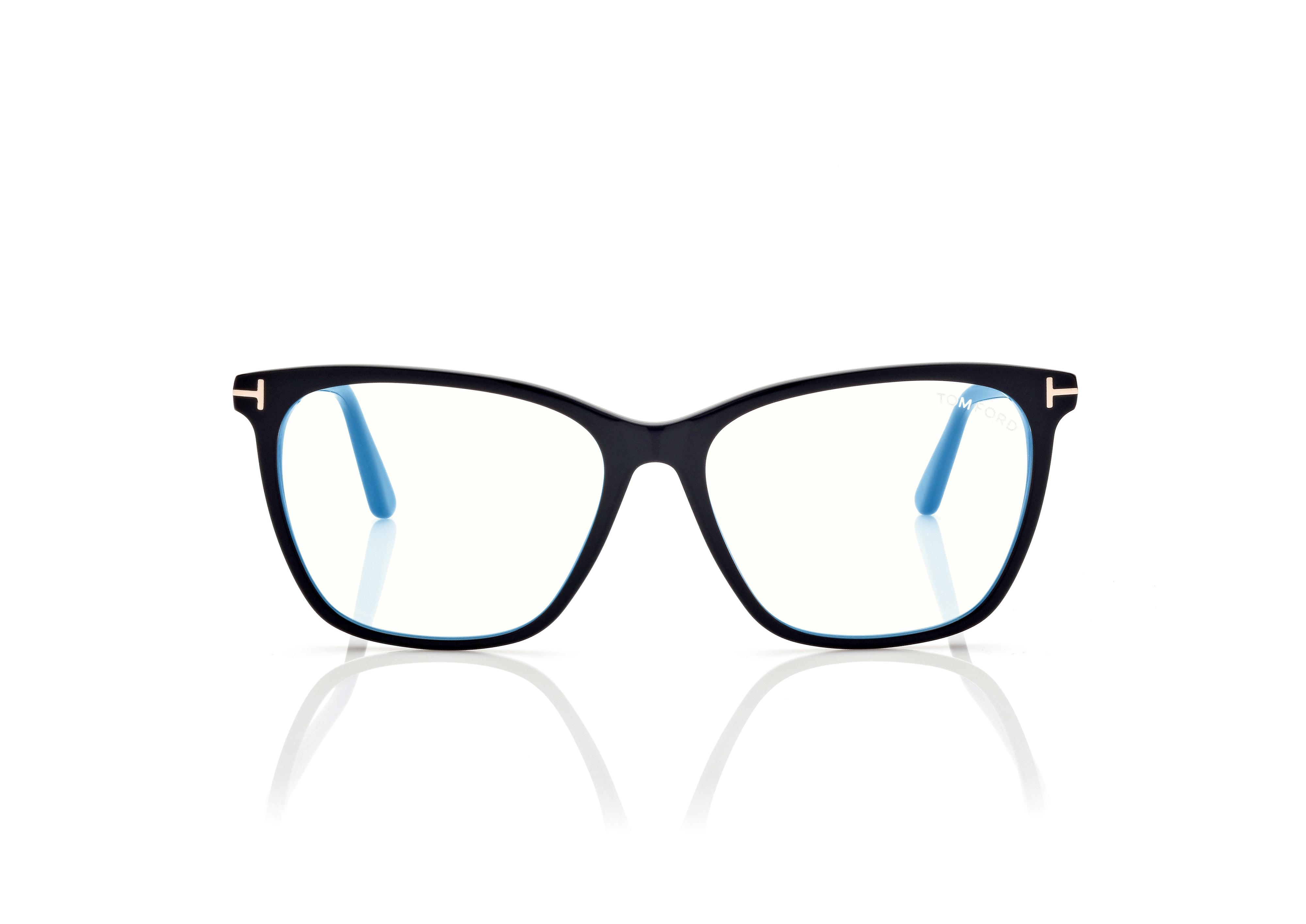BLUE BLOCK SOFT CAT EYE SHAPE OPTICALS | TOM FORD Fashion display picture 3