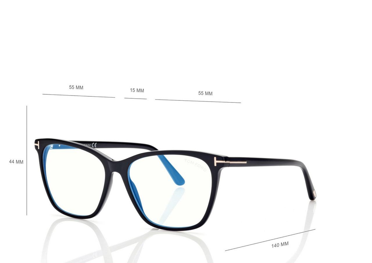 BLUE BLOCK SOFT CAT EYE SHAPE OPTICALS image number 3