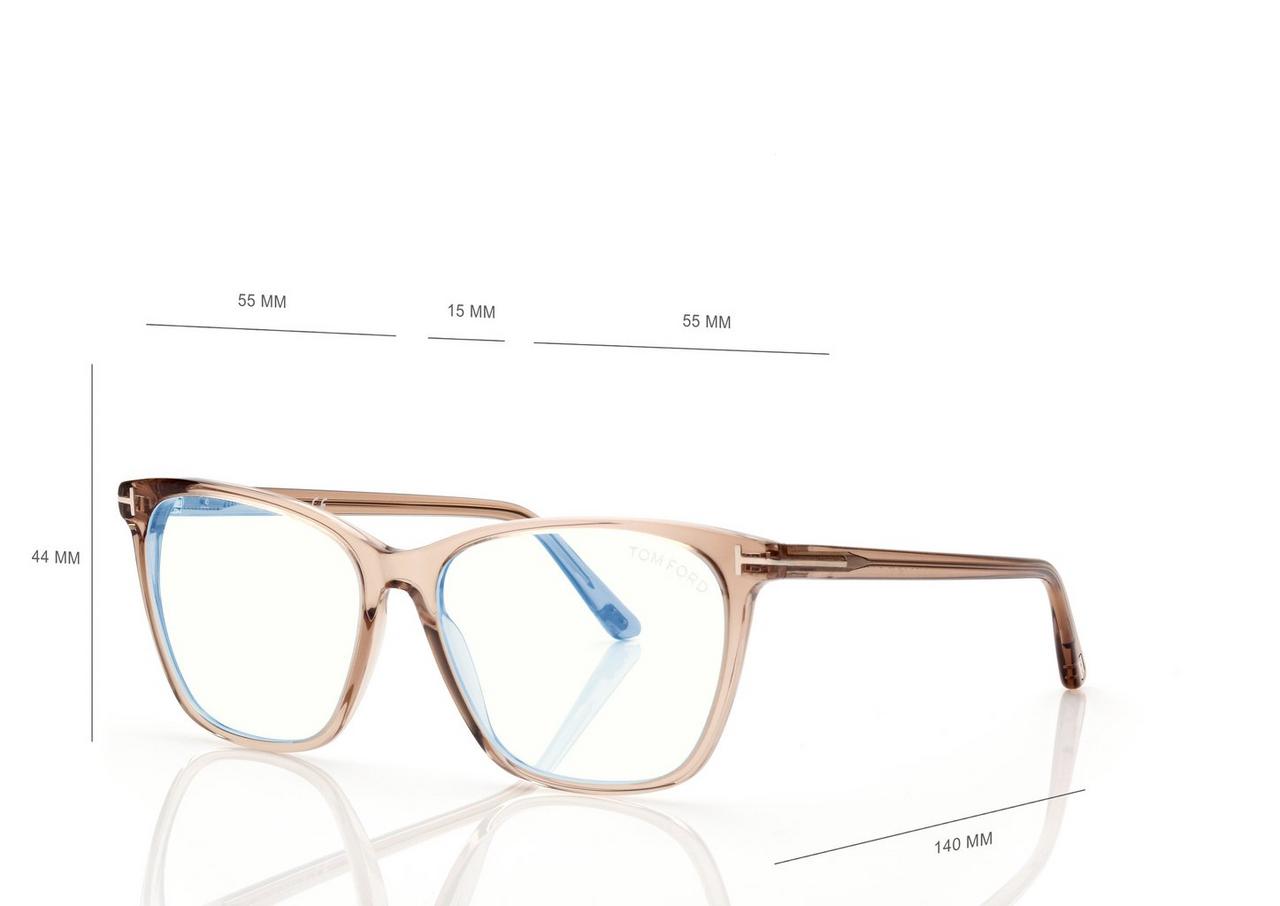 BLUE BLOCK SOFT CAT EYE SHAPE OPTICALS image number 3