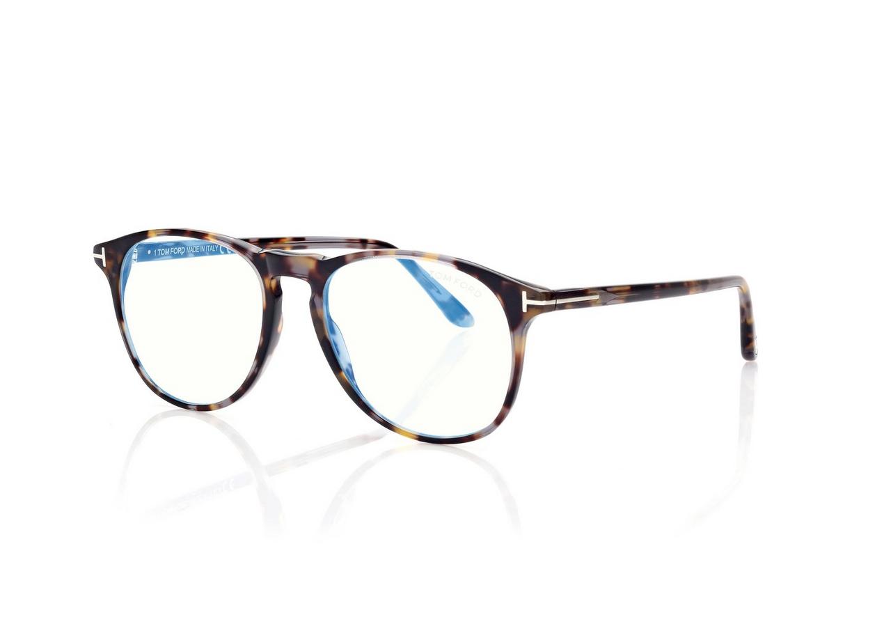 BLUE BLOCK ROUNDED PILOT OPTICALS image number 1