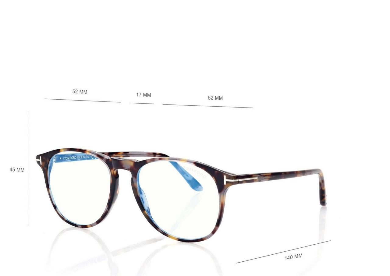 BLUE BLOCK ROUNDED PILOT OPTICALS image number 3