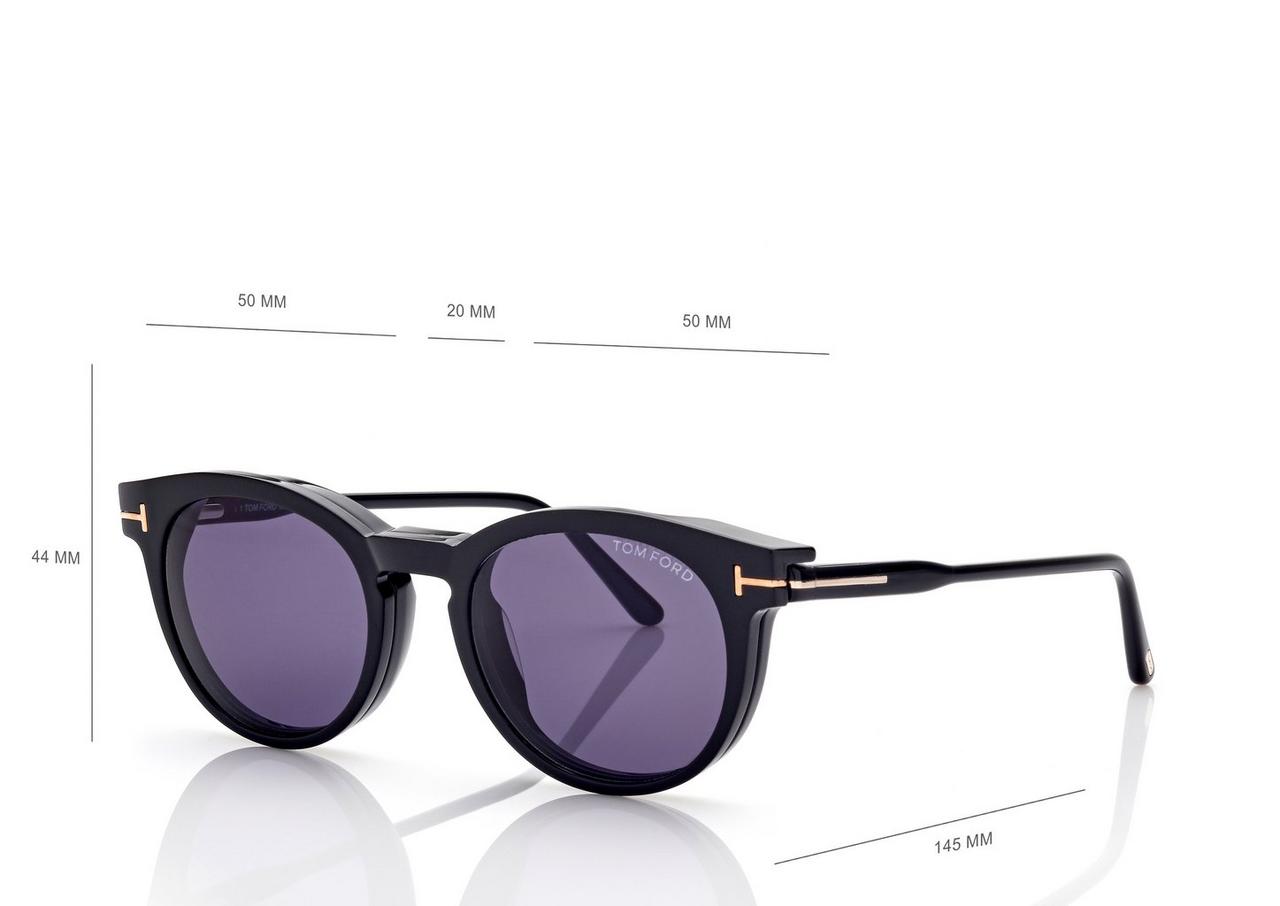 Tom ford glasses with best sale clip ons