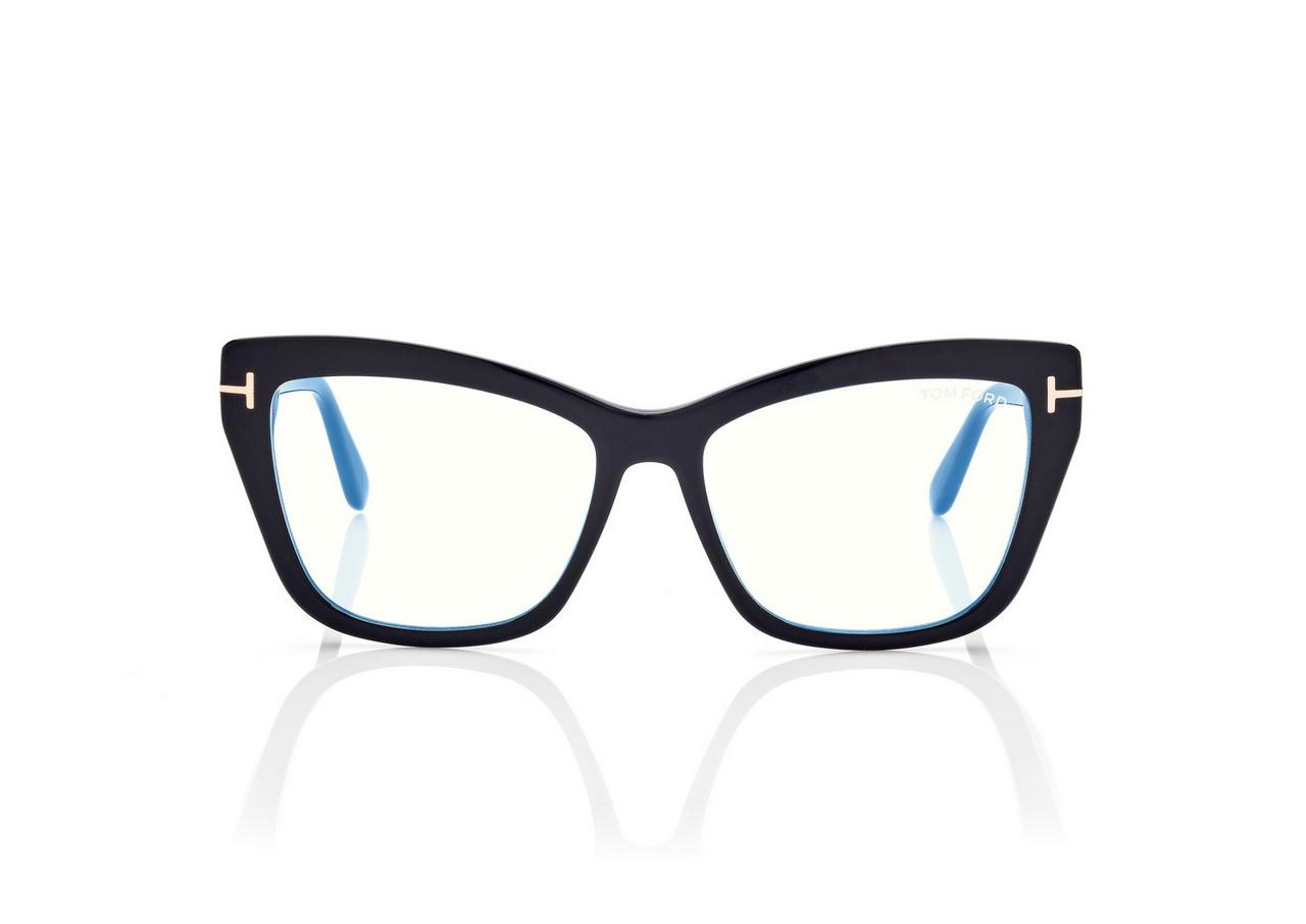 BLUE BLOCK SQUARE CAT EYE OPTICALS image number 0