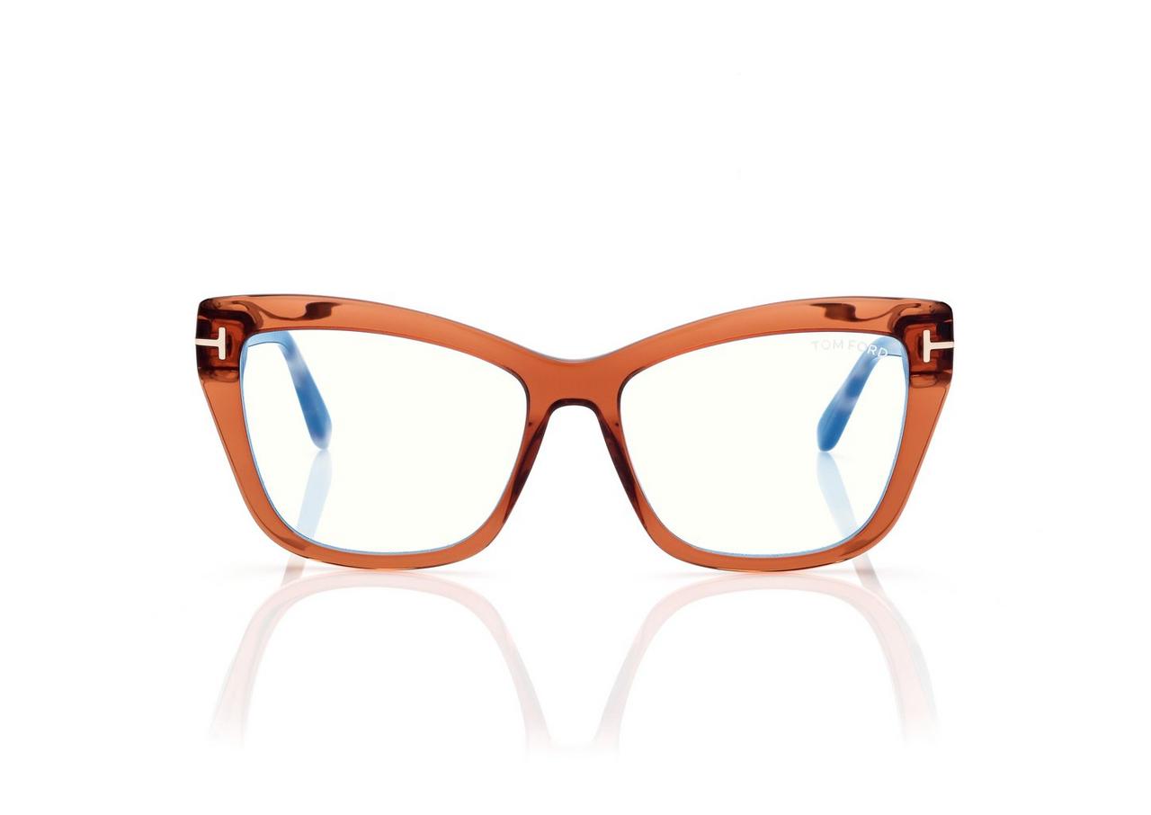 TOMFORD キャットアイクラス FT5826B 001 Tom Ford™ FT5826-B Cat-Eye Eyeglasses | EyeOns.com