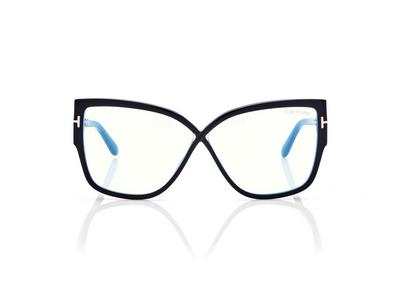 BLUE BLOCK ROUNDED BUTTERFLY OPTICALS image number 0