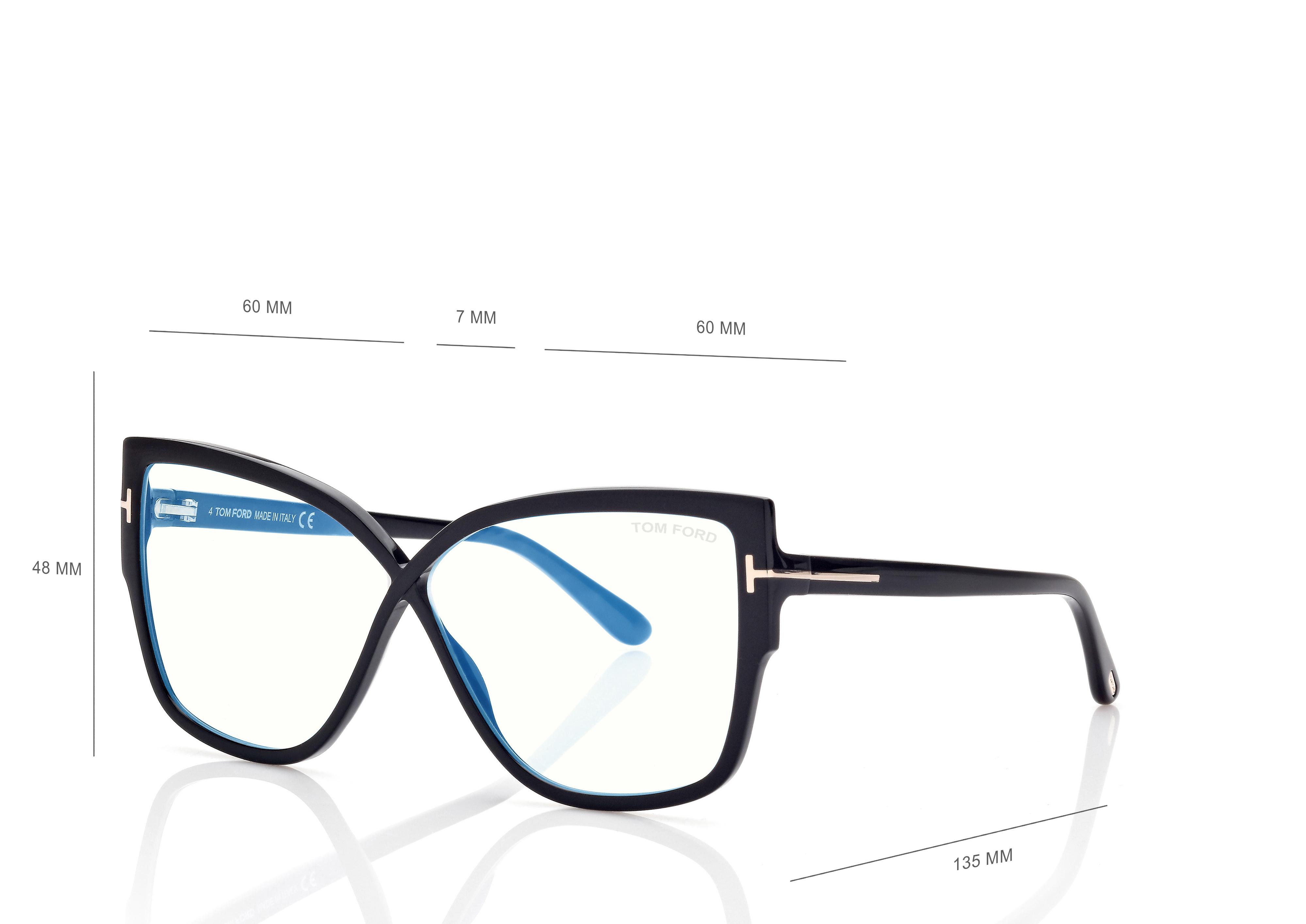 BLUE BLOCK ROUNDED BUTTERFLY OPTICALS