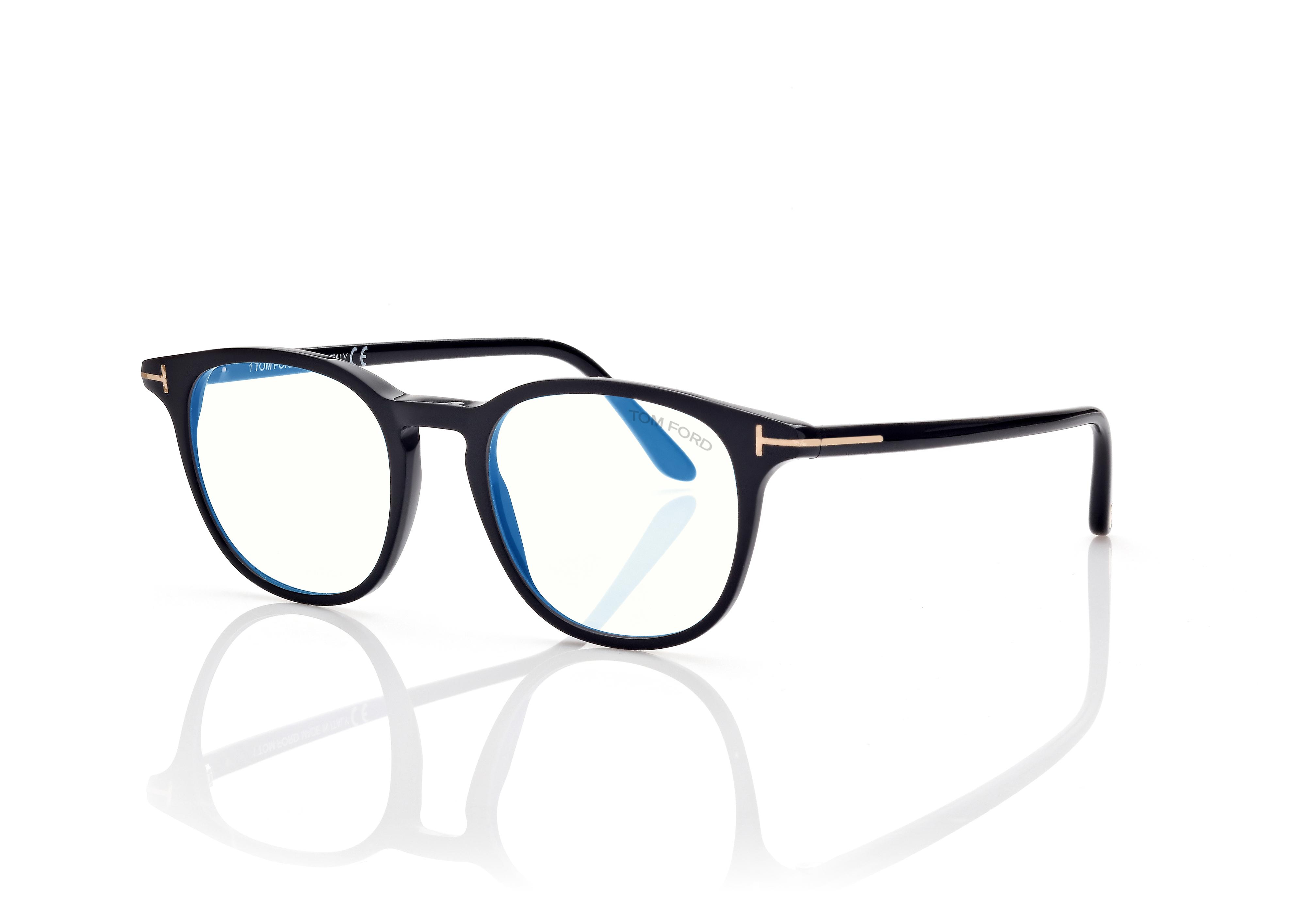 BLUE BLOCK ROUND OPTICALS