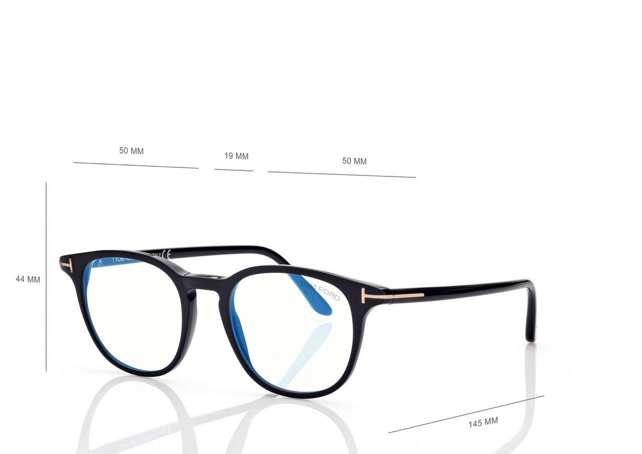 Blue block round hot sale opticals tom ford